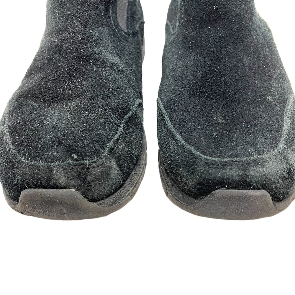LAND'S END Genuine Leather Black Suede Loafers Casual Flats Low Top Shoes 9.5 D - Picture 2 of 16
